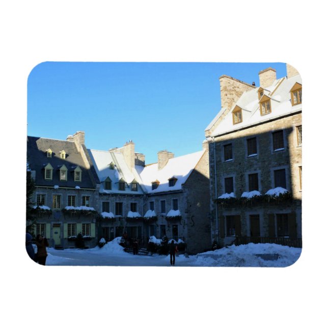 Old Quebec City, Quebec, Kanada Magnet (Horisontell)
