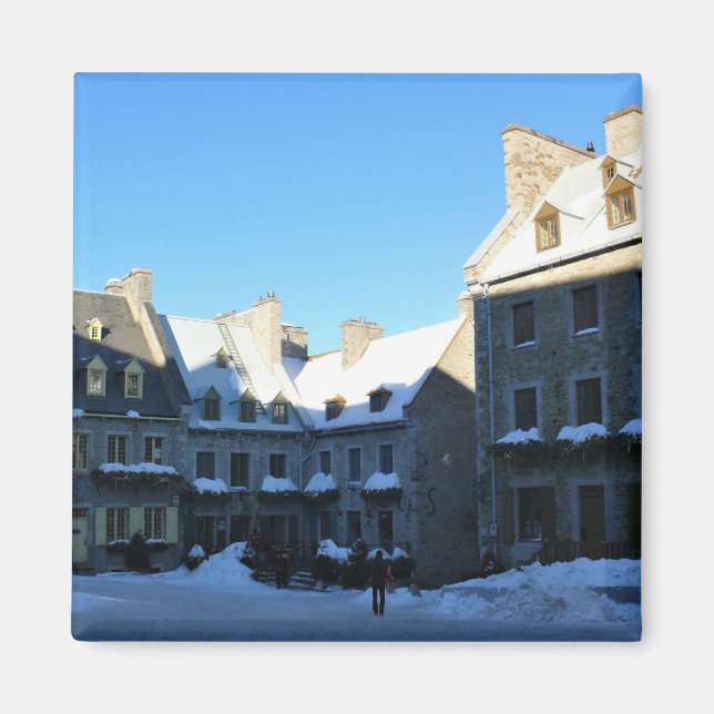 Old Quebec City, Quebec, Kanada Magnet (Framsidan)