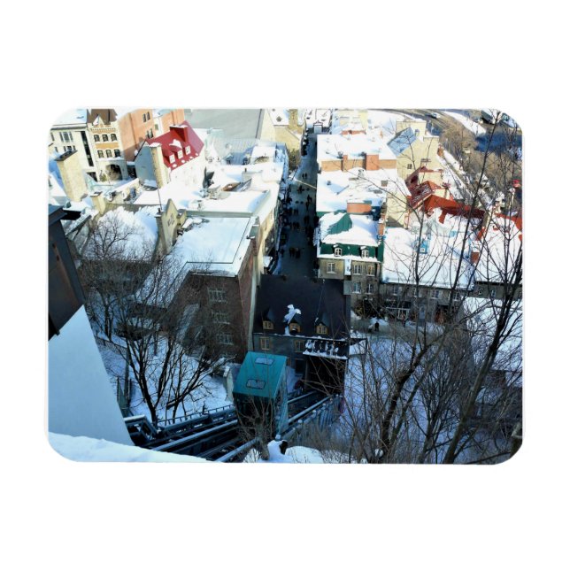 Old Quebec City, Quebec, Kanada Magnet (Horisontell)