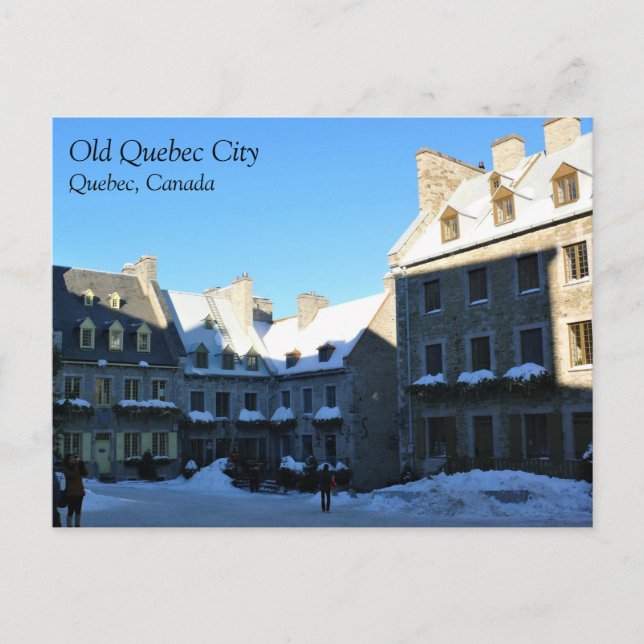 Old Quebec City, Quebec, Kanada Vykort (Framsida)