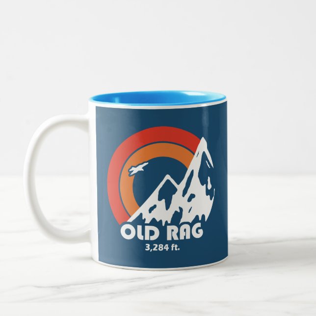 Old Rag Mountain Sun Eagle Två-Tonad Mugg (Vänster)
