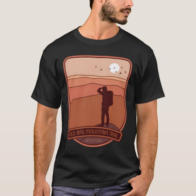 Old Rag Mountain Trail - Shenandoah National Park T Shirt (Framsida)
