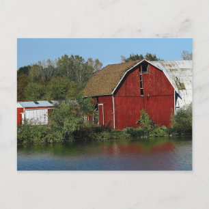 Old Red Barn Vykort