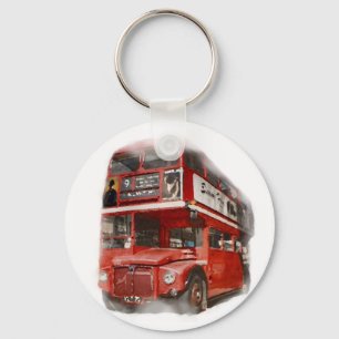 Old Red London Buss Nyckelring