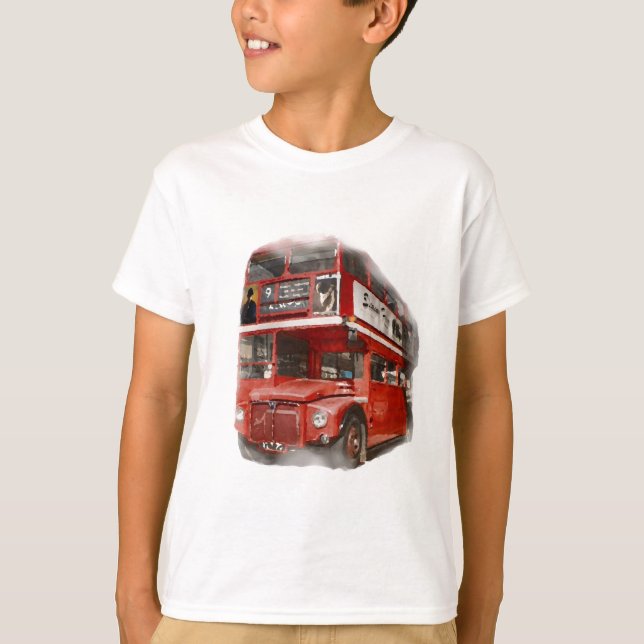 Old Red London Buss T-shirt (Framsida)