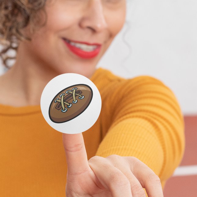 Old Rugby Boll Runt Klistermärke (Skapare uppladdad)