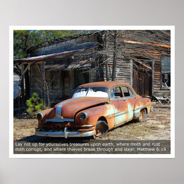 Old Rusty Car Poster (Framsidan)
