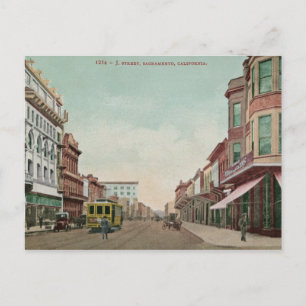 Old Sacramento J. Street Vykort