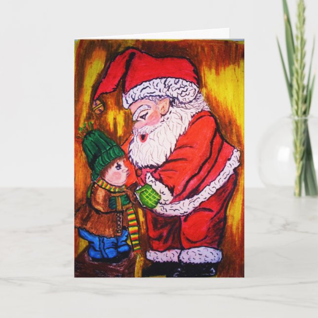 OLD SAINT NICK christmas-kort Helgkort (Framsida)