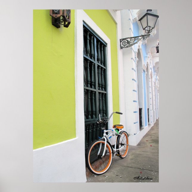 Old San Juan Bike Poster (Framsidan)