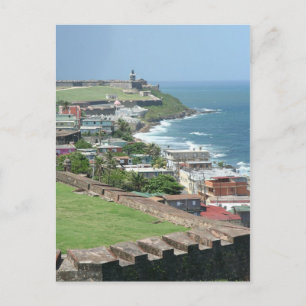 Old San Juan Shore Vykort
