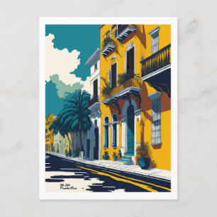 Old San Juan street Vykort
