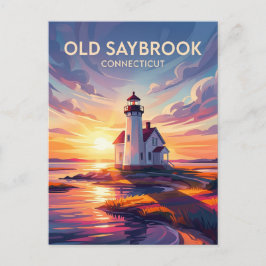 Old Saybrook, Connecticut, USA Vykort