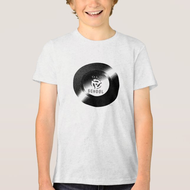 Old school 45 Vinylpost T-Shirt (Framsida)