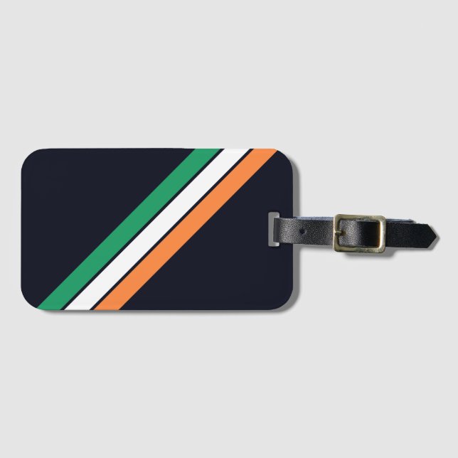 Old school 70-talets Retro Tävla Rand Bagagebricka (Framsida horisontal)