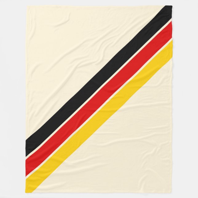 Old school 70-talets Retro Tävla Rand Fleecefilt (Framsidan)