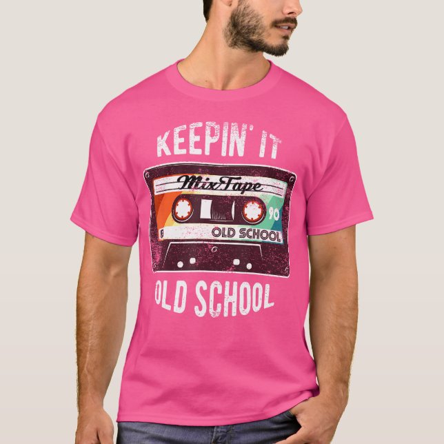 Old school 80S 90S Mixtape Graphic T Shirt (Framsida)