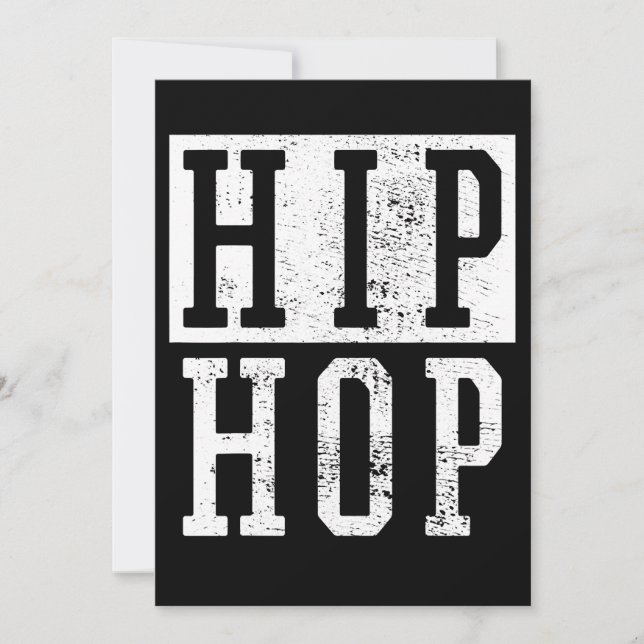 Old school 90-talet Hip hop Rap Damiseta Inbjudningar (Framsida)