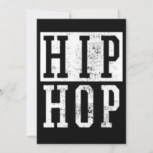 Old school 90-talet Hip hop Rap Damiseta Inbjudningar