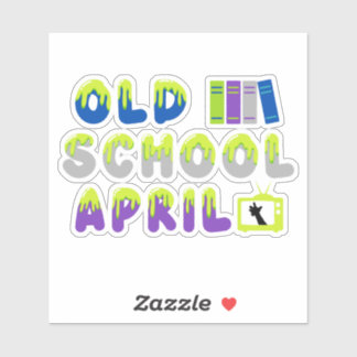 Old school April Sticker Klistermärken