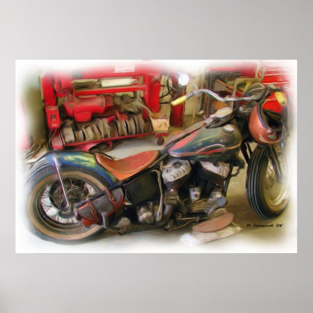 Old school Art-utskrift Poster (Framsidan)