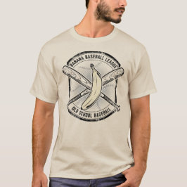 Old school Banana Baseball Team Design T Shirt