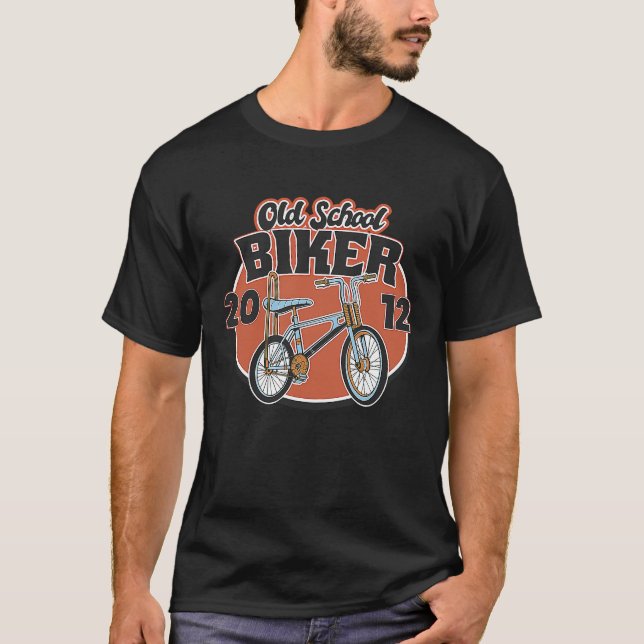 Old school Biker 2012 11:a födelsedagen T Shirt (Framsida)