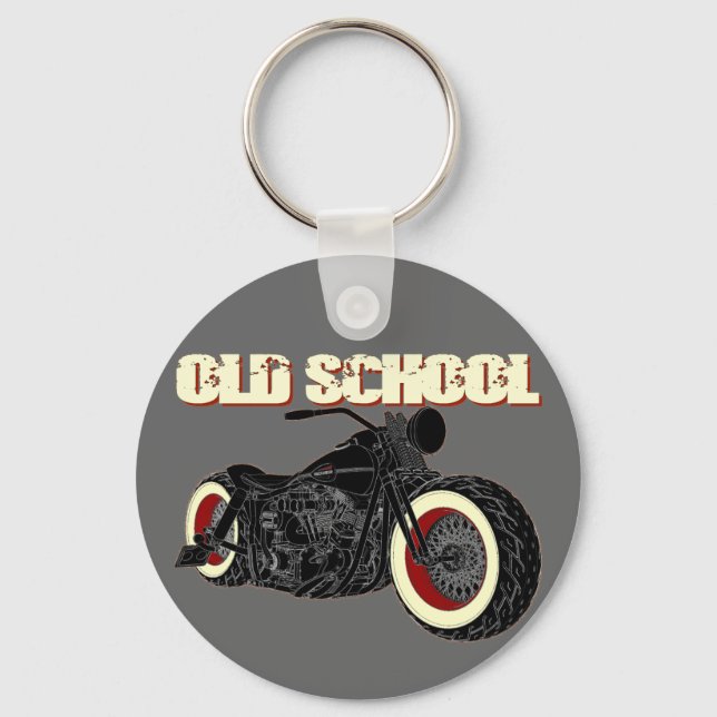 - Old school Bobber-3 Nyckelring (Framsida)
