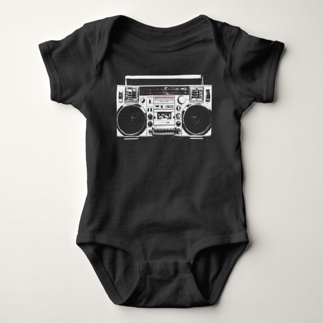 Old school Boombox Onezee! T Shirt (Framsida)