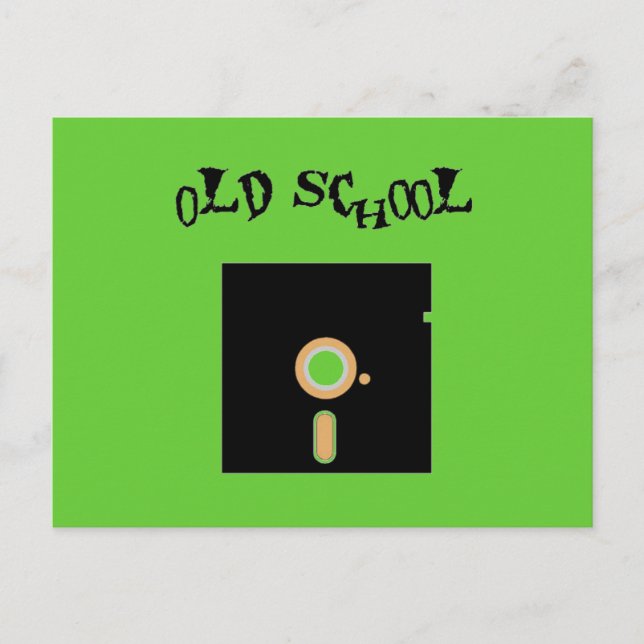 Old school Diskette Vykort (Framsida)