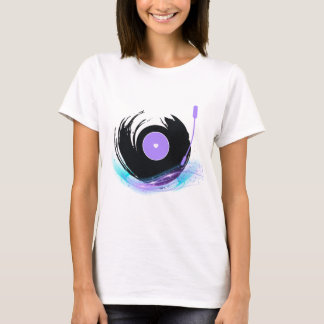 Old school DJ - Retro Turntable Spinning Vinyl T- T Shirt