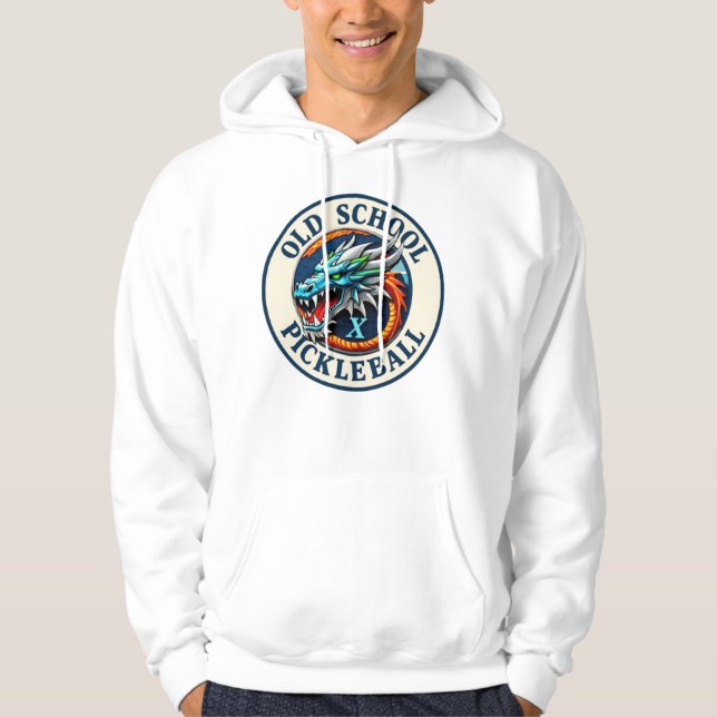 Old School Dragon X Pickleball Hoodie  (Framsida)