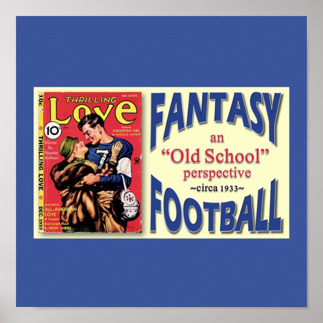 Old school Fantasy Football Poster (Framsidan)