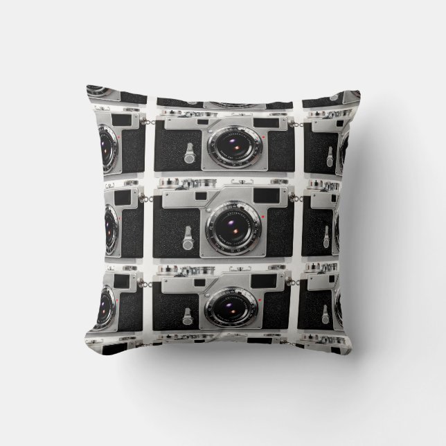 Old school Film Camera Kudde (Framsida)