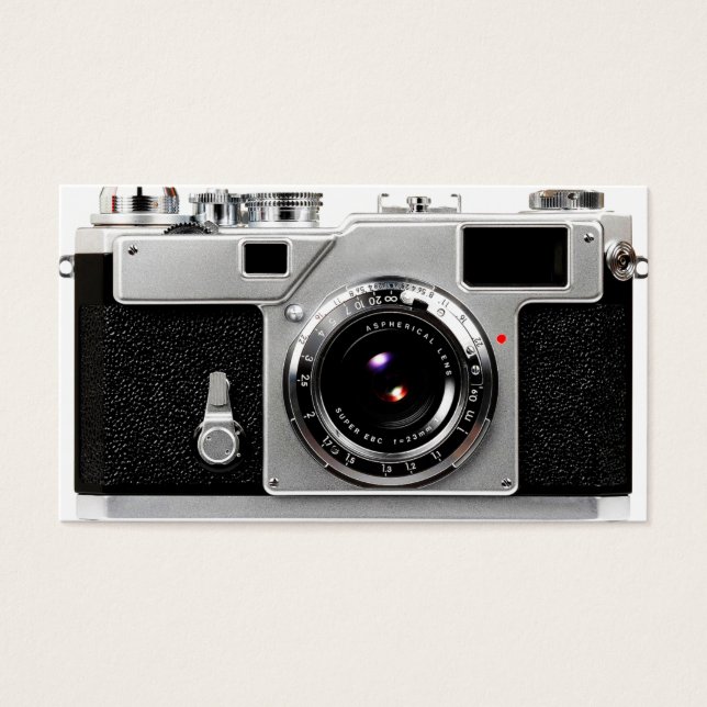Old school Film Camera Visitkort (Framsidan)