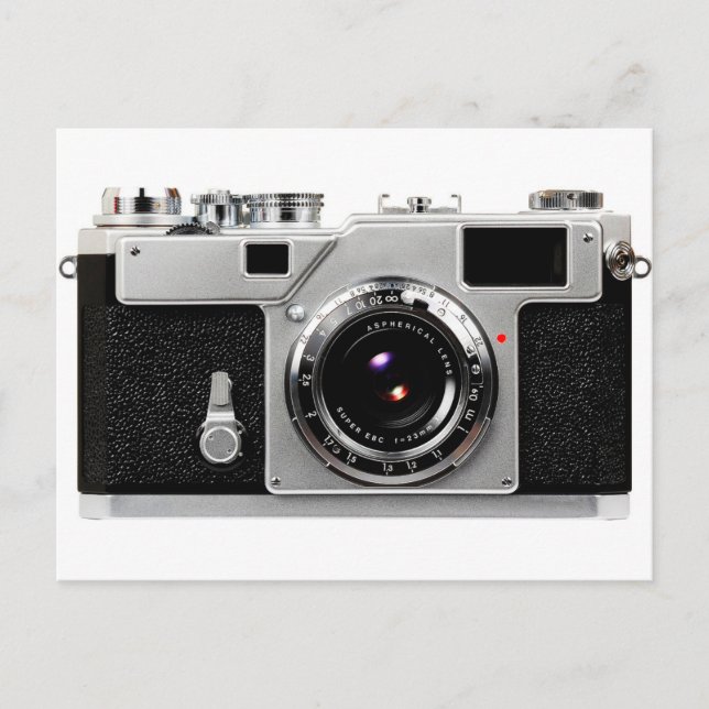 Old school Film Camera Vykort (Framsida)