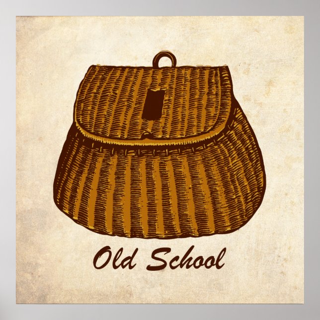 Old school Fiske efter Creel Poster (Framsidan)