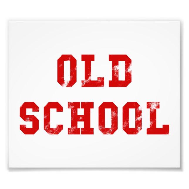 Old school fotoutskrift | Oldskool Gifts Fototryck (Framsidan)