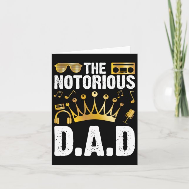 Old school Funny Hip hop Fars dag Noordous Pappa Kort (Framsida)