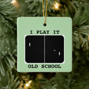 Old school Gamer Julgransprydnad Keramik