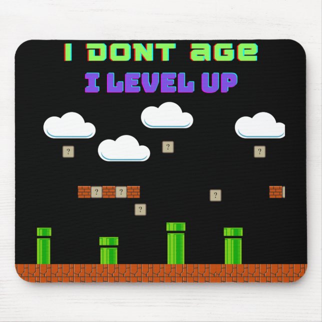 Old school Gamer Mousepad Musmatta (Framsidan)