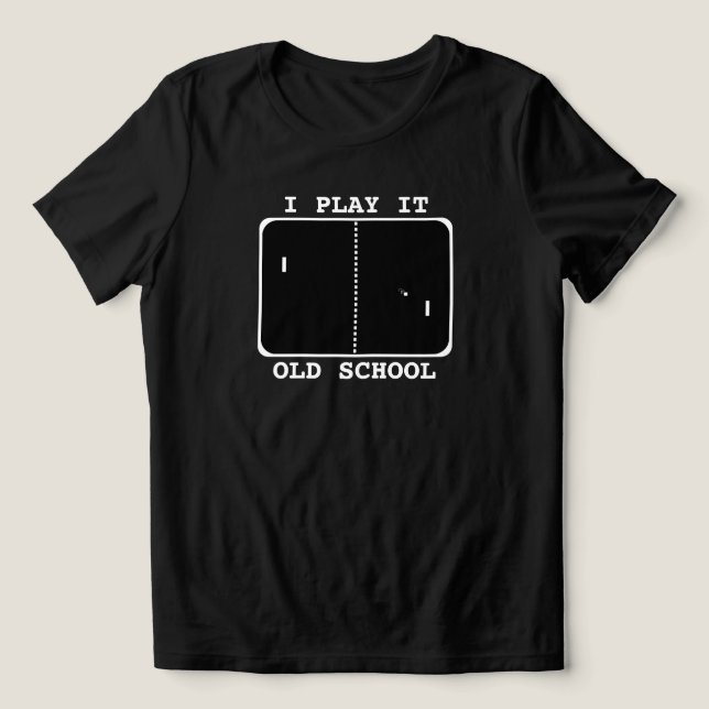 Old school Gamer T Shirt (Design Framsida)