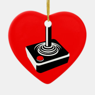 Old school Gaming Kärlek Julgransprydnad Keramik