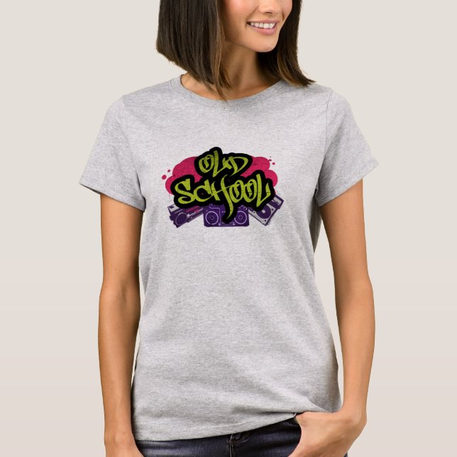 Old school Graffiti T-Shirt (Framsida)