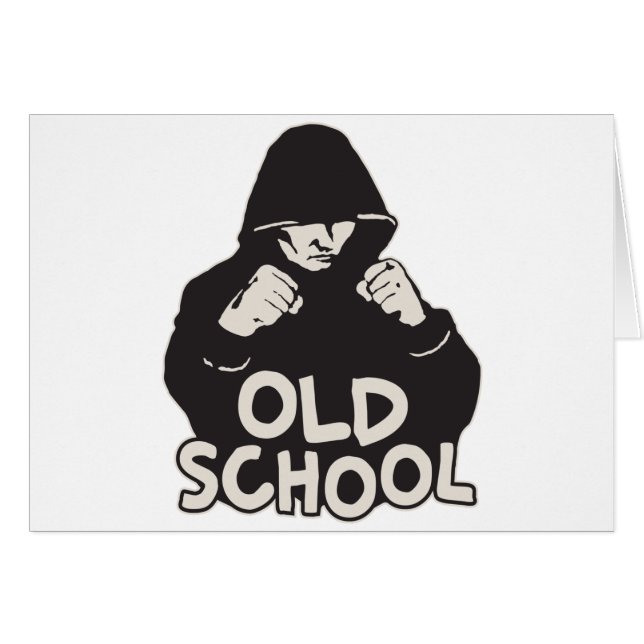 Old school hälsningskort (Framsidan Horizontal)