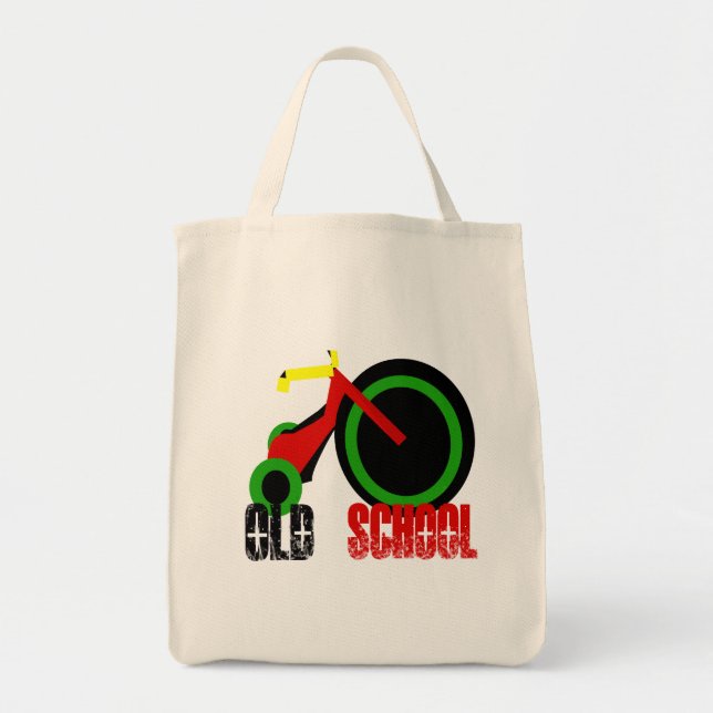 Old school Hand Bag Tygkasse (Framsidan)