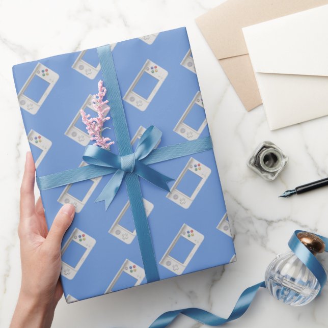 Old school handhållen elektronisk spelanordning presentpapper (Gifting)