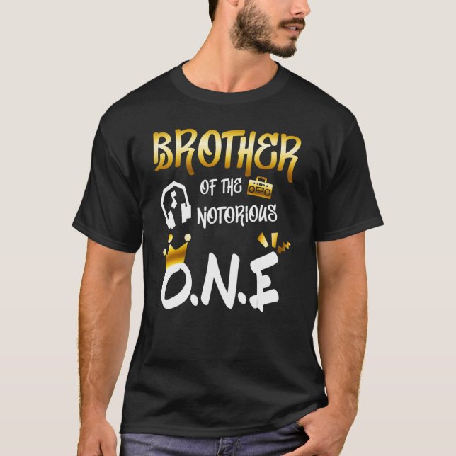Old School  Hip Hop Brother Of The Notorious One T Shirt (Framsida)