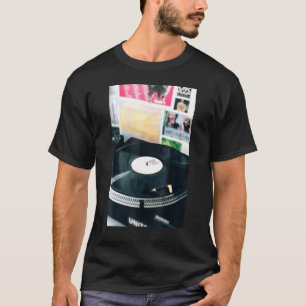 Old school Hip hop Music DJ Vinyl Record T Shirt