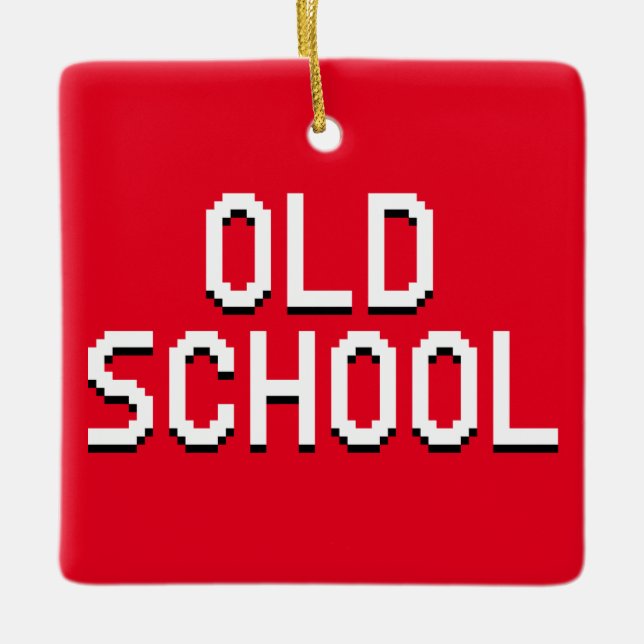 OLD SCHOOL JULGRANSPRYDNAD KERAMIK (Framsida)